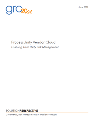 GRC 20/20 Report: ProcessUnity Vendor Cloud